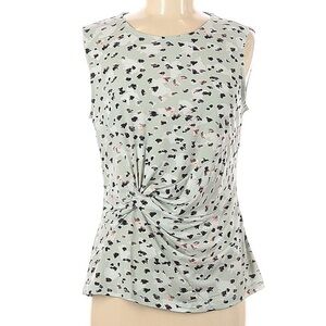 DKNY Women's Patterned Tank Top - Light Green